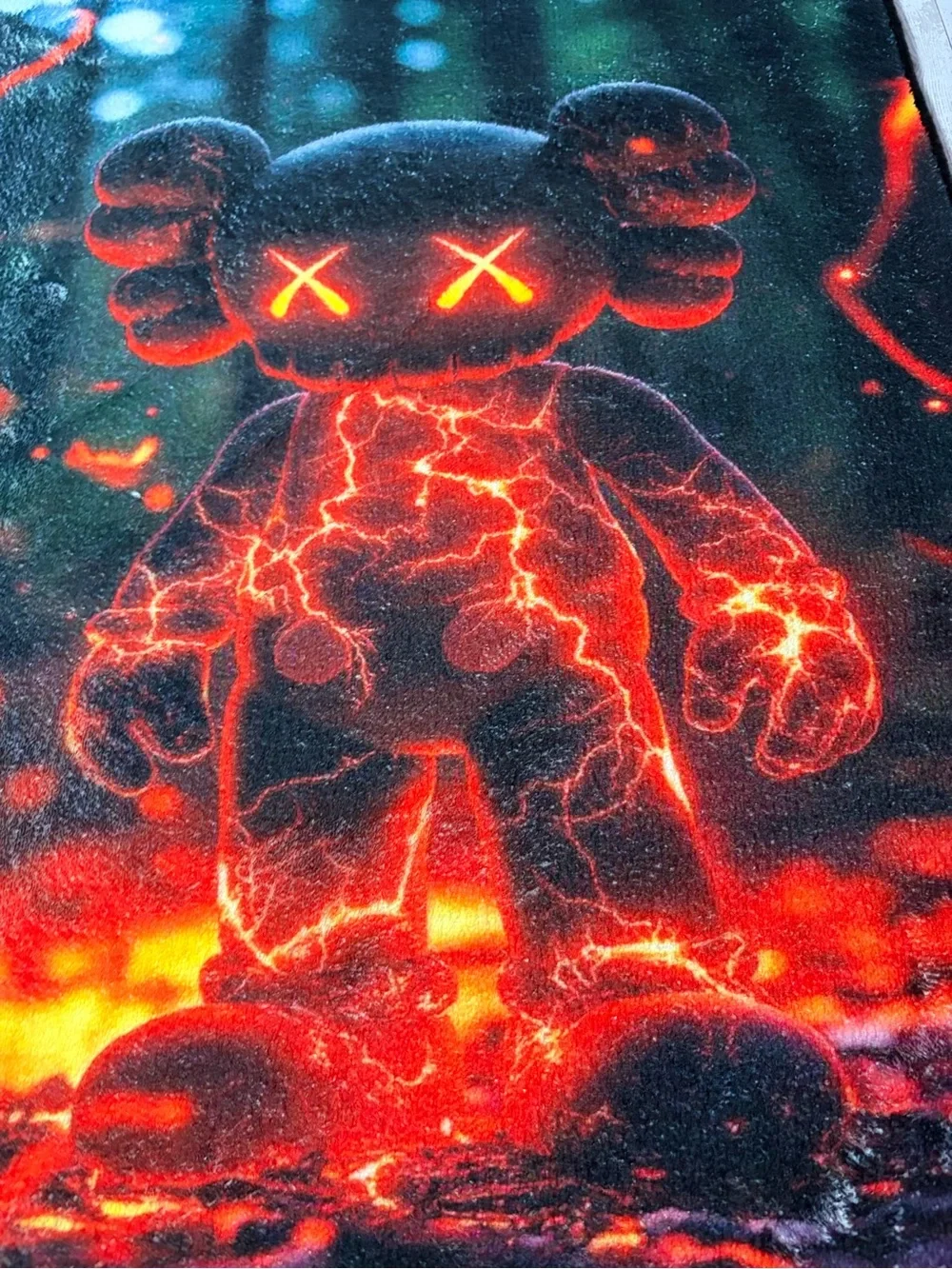 Glow Lava Kaws-Inspired Plush Figure Rug  “!!Check My Profile For More!!”